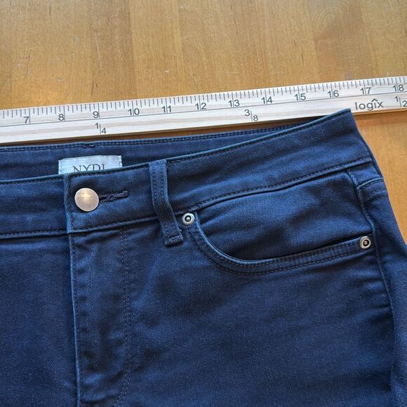 NYDJ Women's Straight Leg Jeans Dark Blue Size 10 Lift Lift Tuck Slimming - Picture 9 of 12